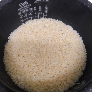 普通に作る玄米ご飯
